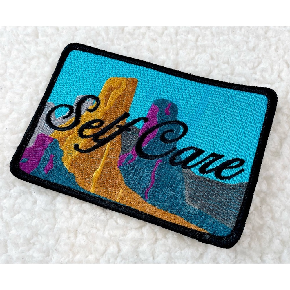 Large Self Care Embroidered Patch - Picture 4 of 5